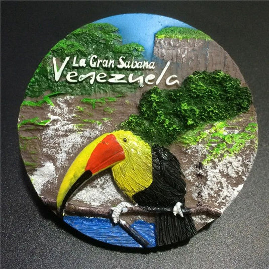 Venezuela World Tourism souvenir fridge magnets 3d Resin Refrigerator Magnetic Stickers  Kyorochan Animals magnets collection - Grand Goldman