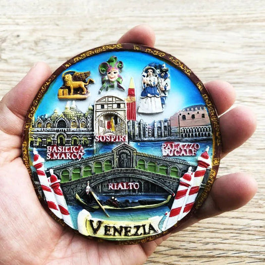 Venice Italy souvenirs Creative Disk Bracket Pendant Travel Memorial Artifact Ornaments Home Decoration Gifts - Grand Goldman