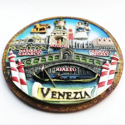 Venice Italy souvenirs Creative Disk Bracket Pendant Travel Memorial Artifact Ornaments Home Decoration Gifts - Grand Goldman