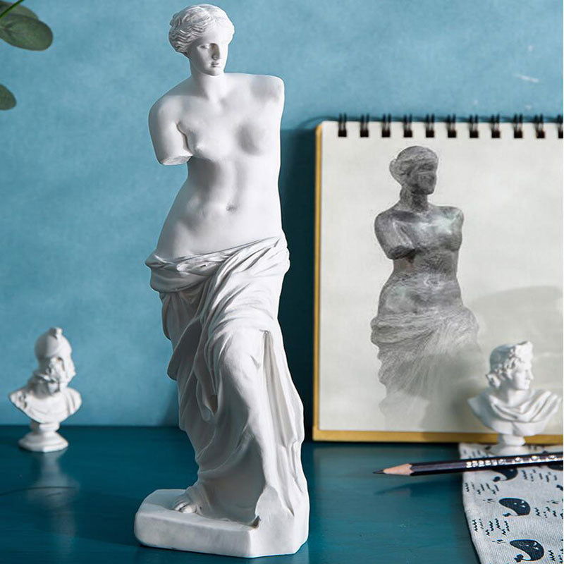 Venus Plaster Sculpture Statue Decoration Home Decoration Living Room - Grand Goldman