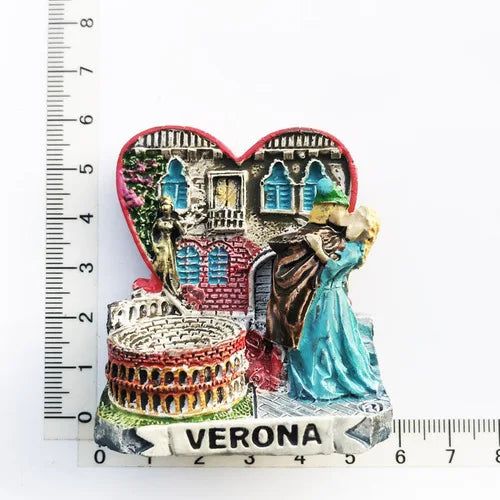 Verona  Italy's Ancient City Tourism Commemorative Arts and Crafts Magnet Refrigerator Sticker Gifts for Friends Home Decoration - Grand Goldman