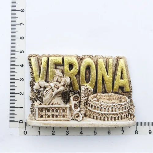 Verona  Italy's Ancient City Tourism Commemorative Arts and Crafts Magnet Refrigerator Sticker Gifts for Friends Home Decoration - Grand Goldman