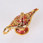 Victorian Decorative Gold Oil Lamp Arabesque Zinc Alloy European Style Classical Handicraft - Grand Goldman
