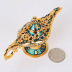 Victorian Decorative Gold Oil Lamp Arabesque Zinc Alloy European Style Classical Handicraft - Grand Goldman
