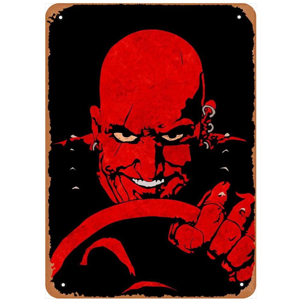 Video Game Metal Tin Signs Counter Strike Titanfall Posters Plate Wall Decor for Game Room Home Bars Man Cave Cafe Clubs Retro - Grand Goldman