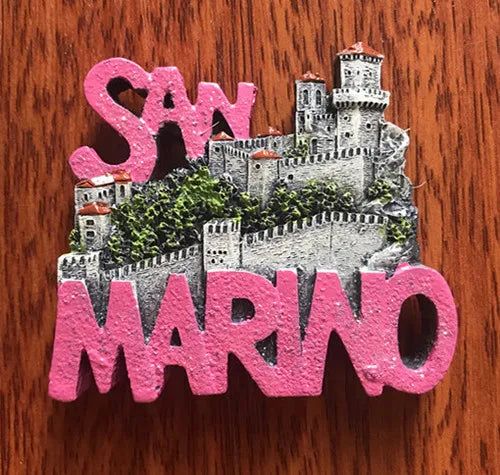 Vienna Prague Germany Czech San Marino Korea Hanbok Jerusalem Singapore Golden Fishtail Lion Resin Refrigerator Magnets Stickers - Grand Goldman