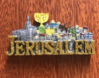Vienna Prague Germany Czech San Marino Korea Hanbok Jerusalem Singapore Golden Fishtail Lion Resin Refrigerator Magnets Stickers - Grand Goldman