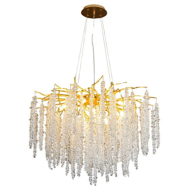 Villa Living Room Crystal Chandelier Light Luxury Restaurant Bar Table Lamp - Grand Goldman