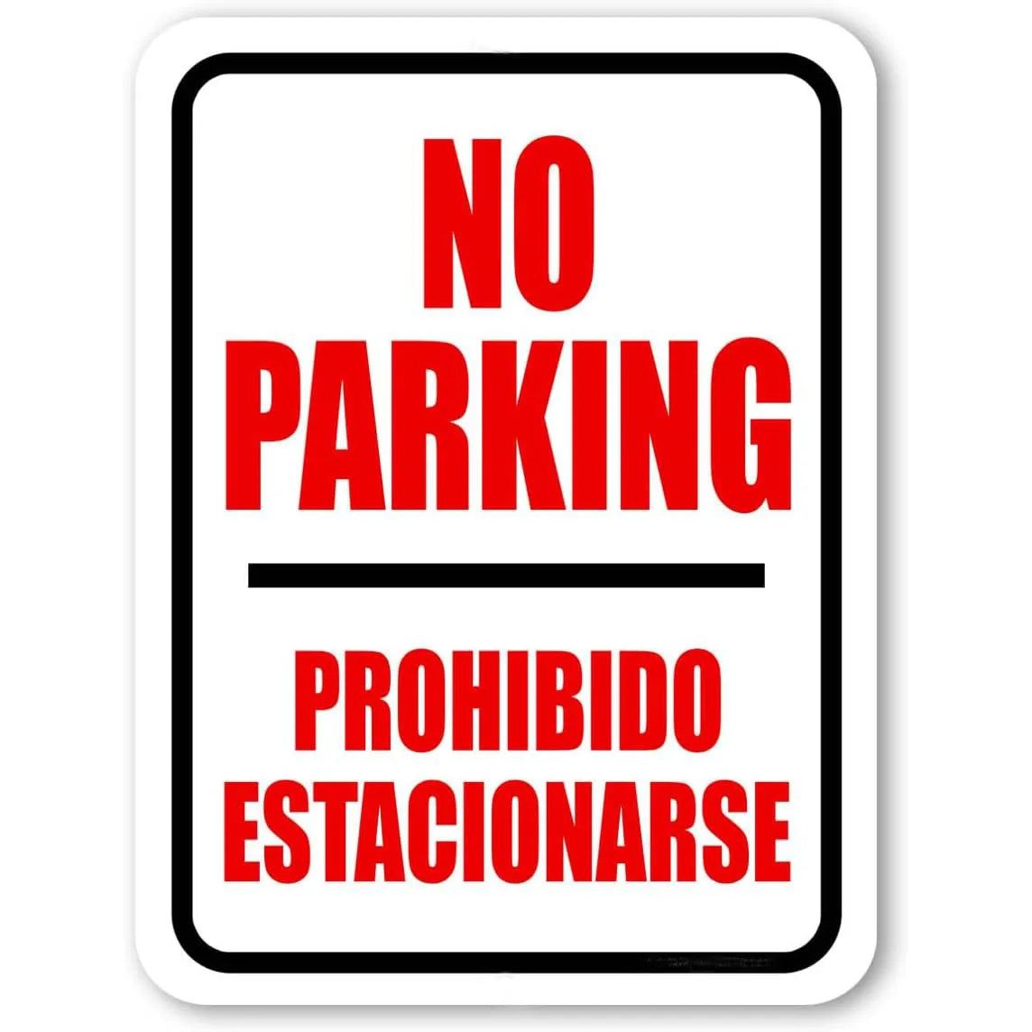 Vintage Auto Metal Tin Signs No Parking Wall Art Decor Parking Only for Home Bars Garage Cafe Clubs Pubs Retro Posters Plaque - Grand Goldman