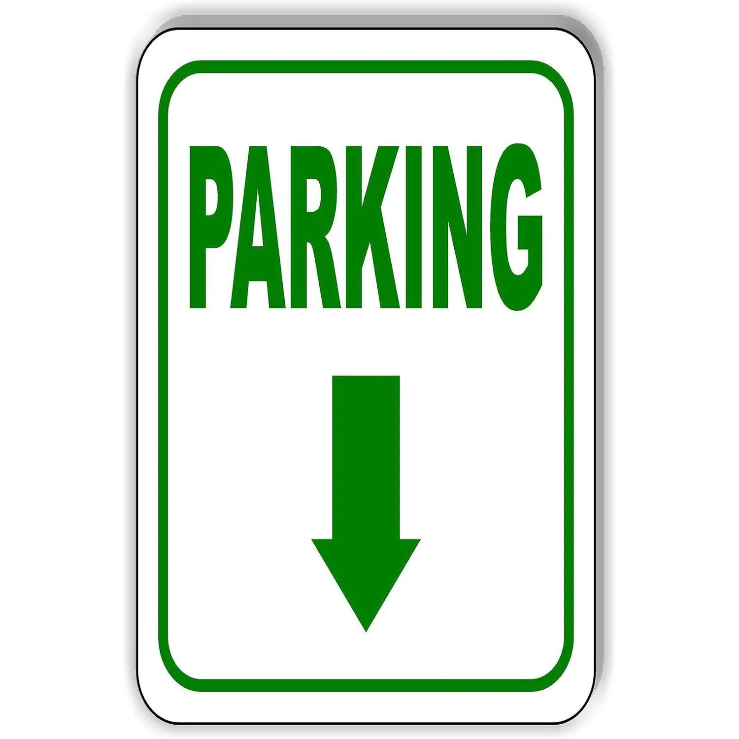 Vintage Auto Metal Tin Signs No Parking Wall Art Decor Parking Only for Home Bars Garage Cafe Clubs Pubs Retro Posters Plaque - Grand Goldman