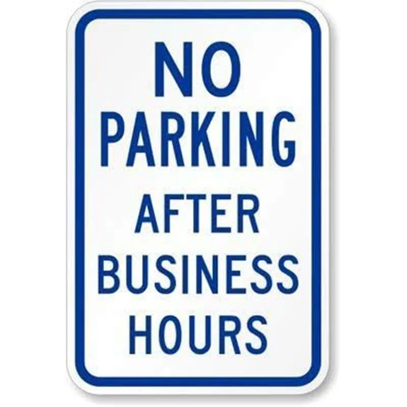 Vintage Auto Metal Tin Signs No Parking Wall Art Decor Parking Only for Home Bars Garage Cafe Clubs Pubs Retro Posters Plaque - Grand Goldman