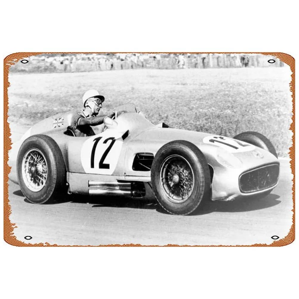 Vintage Car Metal Tin Signs Benz Mustang Posters Plate Wall Decor for Garage Bars Man Cave Cafe Clubs Retro Posters Plaque - Grand Goldman