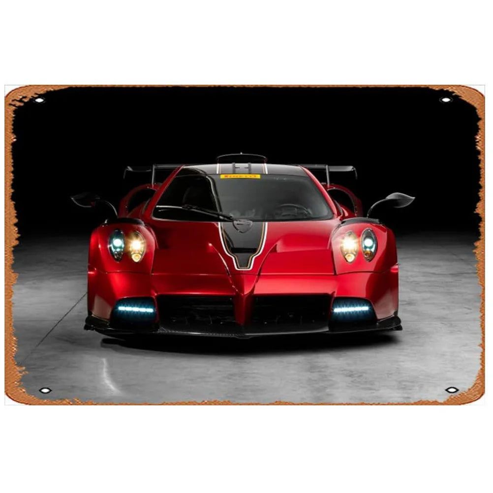 Vintage Car Metal Tin Signs Benz Mustang Posters Plate Wall Decor for Garage Bars Man Cave Cafe Clubs Retro Posters Plaque - Grand Goldman