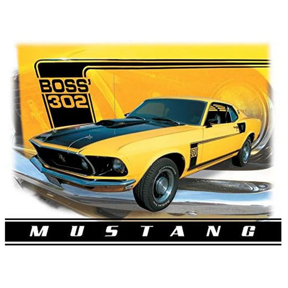 Vintage Car Metal Tin Signs Benz Mustang Posters Plate Wall Decor for Garage Bars Man Cave Cafe Clubs Retro Posters Plaque - Grand Goldman