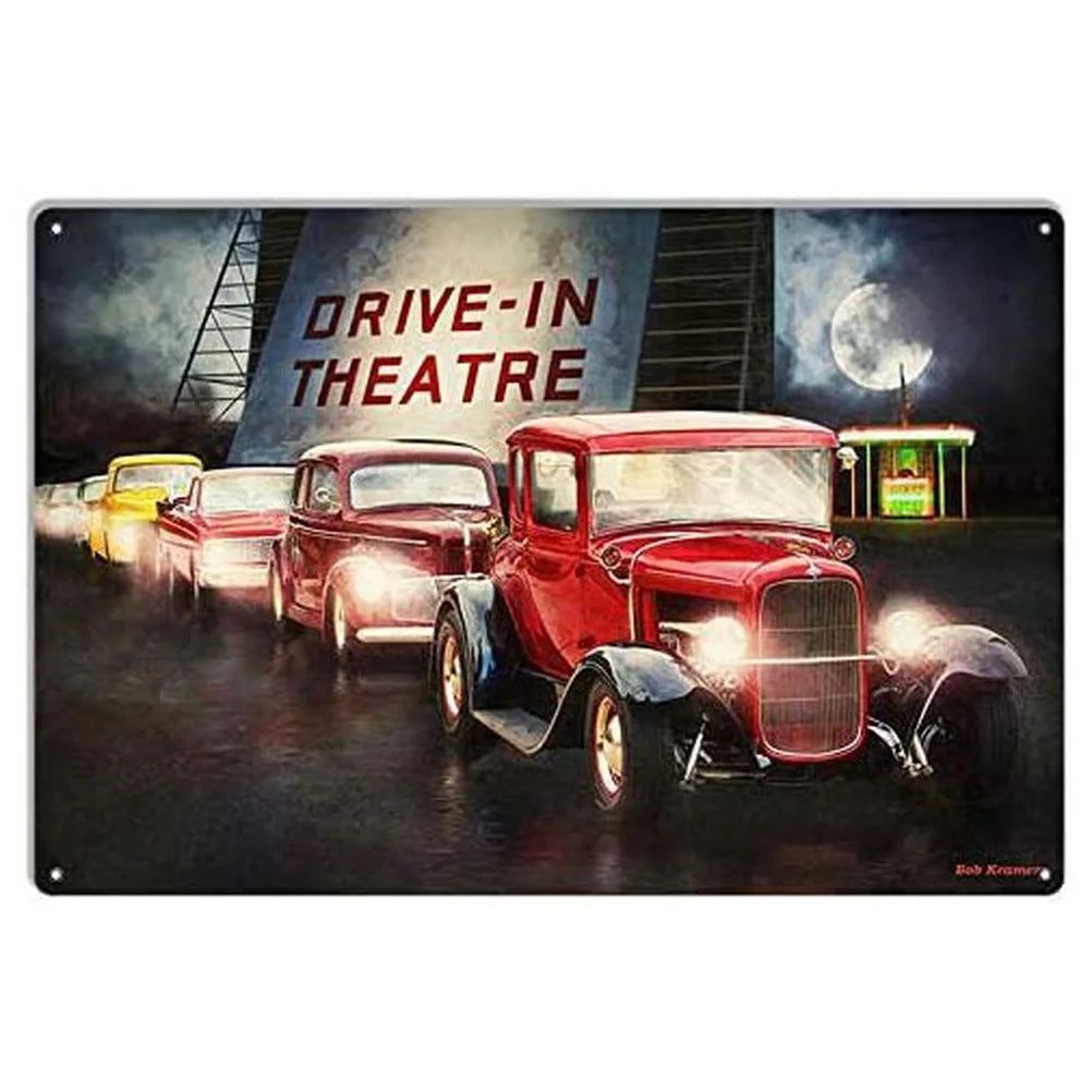 Vintage Car Metal Tin Signs Benz Mustang Posters Plate Wall Decor for Garage Bars Man Cave Cafe Clubs Retro Posters Plaque - Grand Goldman