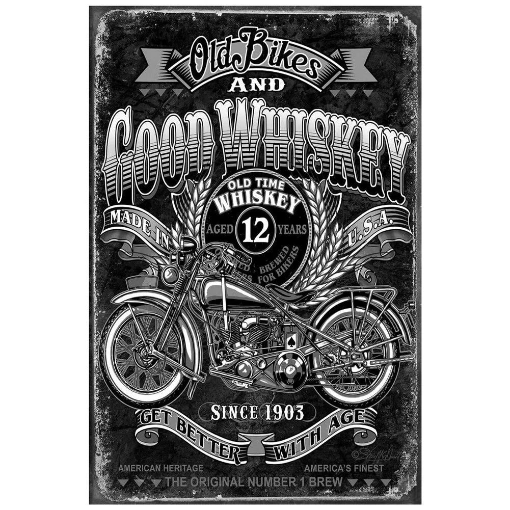 Vintage Classic Motorcycles Metal Tin Signs Posters Plate Wall Decor for Home Bars Garage Cafe Clubs Retro Posters Plaque - Grand Goldman