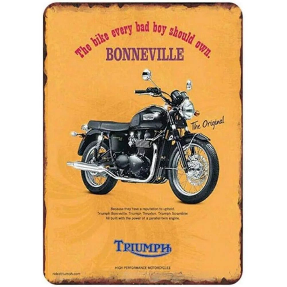 Vintage Classic Motorcycles Metal Tin Signs Posters Plate Wall Decor for Home Bars Garage Cafe Clubs Retro Posters Plaque - Grand Goldman