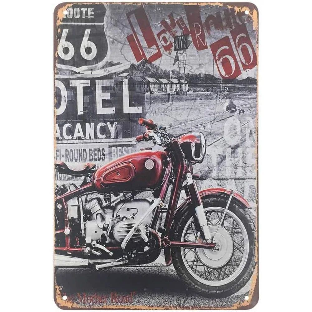 Vintage Classic Motorcycles Metal Tin Signs Posters Plate Wall Decor for Home Bars Garage Cafe Clubs Retro Posters Plaque - Grand Goldman