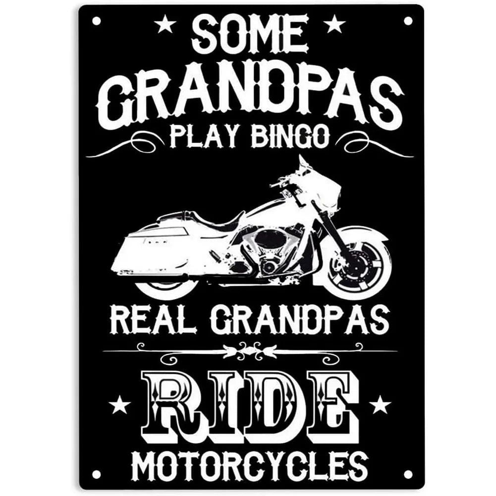 Vintage Classic Motorcycles Metal Tin Signs Posters Plate Wall Decor for Home Bars Garage Cafe Clubs Retro Posters Plaque - Grand Goldman