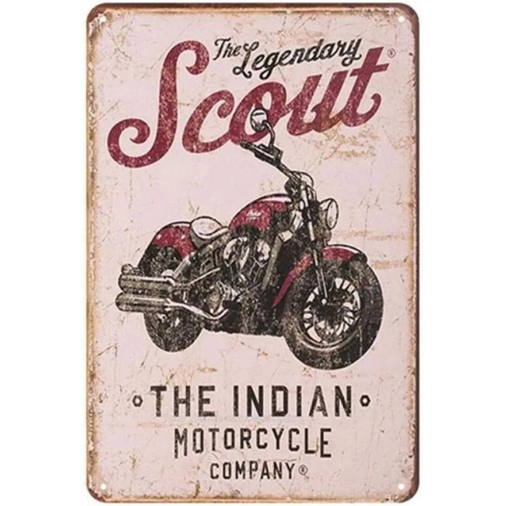 Vintage Classic Motorcycles Metal Tin Signs Posters Plate Wall Decor for Home Bars Garage Cafe Clubs Retro Posters Plaque - Grand Goldman