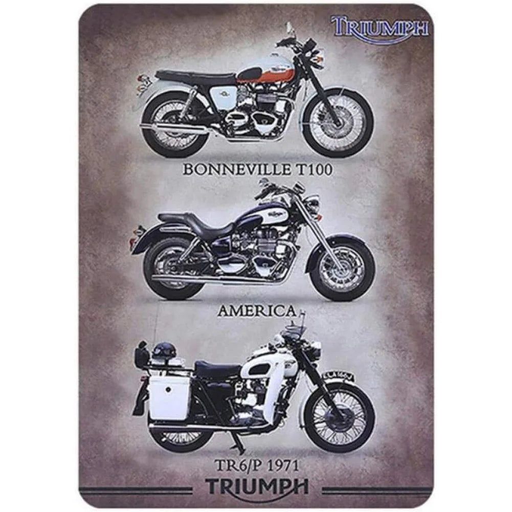Vintage Classic Motorcycles Metal Tin Signs Posters Plate Wall Decor for Home Bars Garage Cafe Clubs Retro Posters Plaque - Grand Goldman