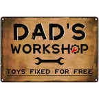 Vintage Dad's Garage Repair Shop Metal Tin Signs Posters Plate Wall Decor for Home Bars Garage Cafe Clubs Retro Posters Plaque - Grand Goldman