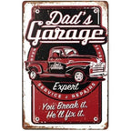 Vintage Dad's Garage Repair Shop Metal Tin Signs Posters Plate Wall Decor for Home Bars Garage Cafe Clubs Retro Posters Plaque - Grand Goldman