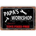 Vintage Dad's Garage Repair Shop Metal Tin Signs Posters Plate Wall Decor for Home Bars Garage Cafe Clubs Retro Posters Plaque - Grand Goldman
