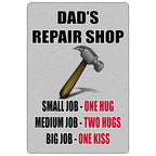 Vintage Dad's Garage Repair Shop Metal Tin Signs Posters Plate Wall Decor for Home Bars Garage Cafe Clubs Retro Posters Plaque - Grand Goldman