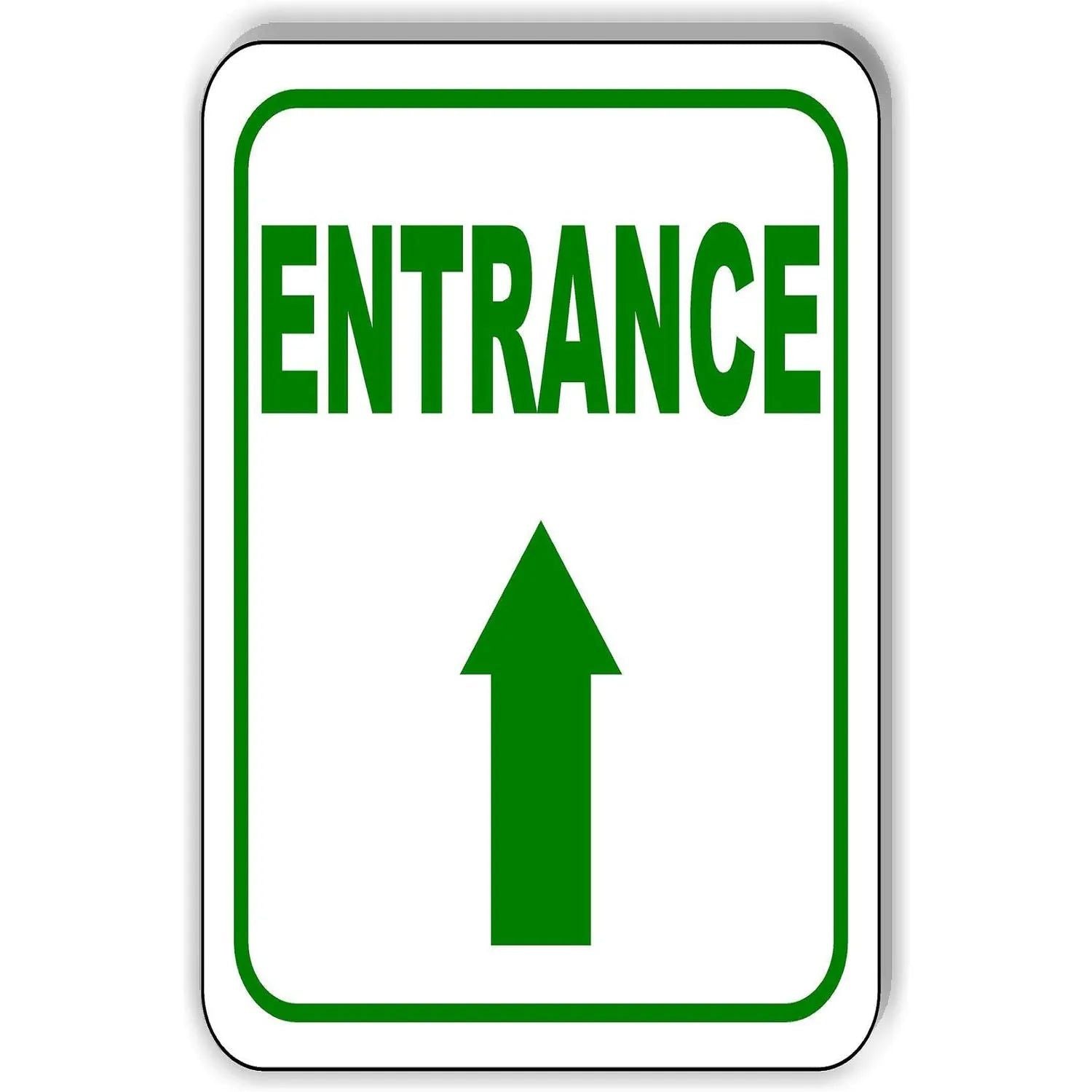 Vintage Exit Entrance Turn Arrow Metal Tin Signs Posters Plate Wall Decor for Bars Garage Cafe Clubs Pubs Retro Poster Plaque - Grand Goldman