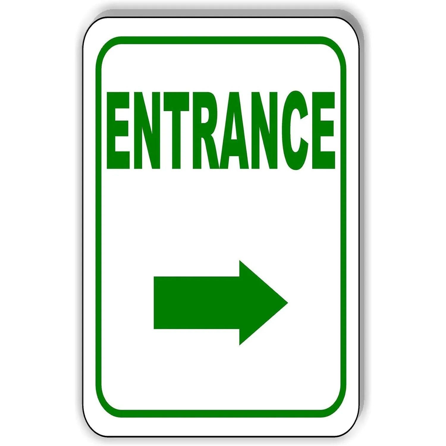 Vintage Exit Entrance Turn Arrow Metal Tin Signs Posters Plate Wall Decor for Bars Garage Cafe Clubs Pubs Retro Poster Plaque - Grand Goldman