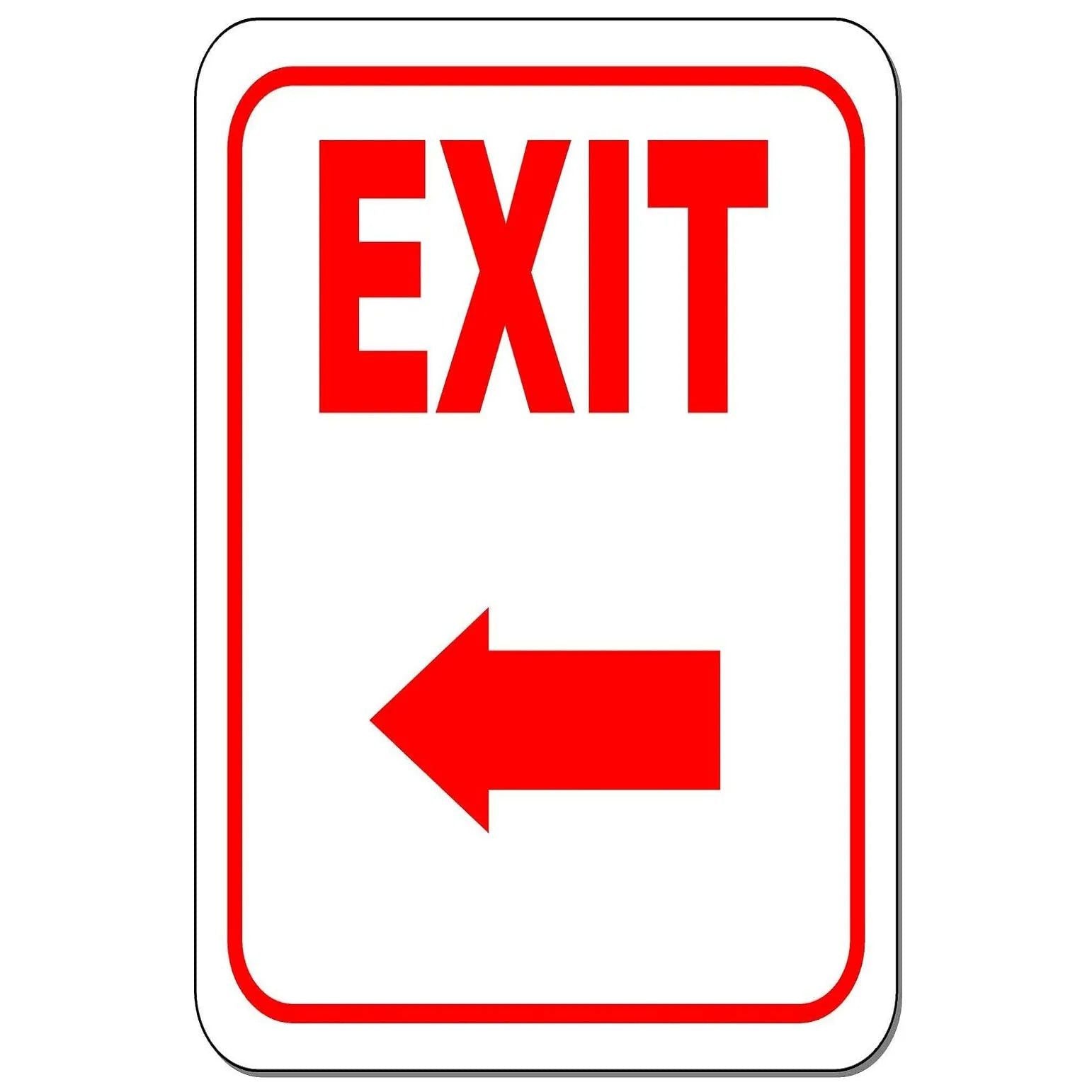 Vintage Exit Entrance Turn Arrow Metal Tin Signs Posters Plate Wall Decor for Bars Garage Cafe Clubs Pubs Retro Poster Plaque - Grand Goldman