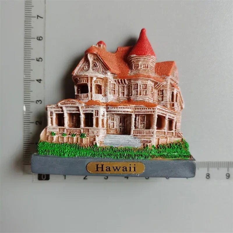 Vintage Handmade Painted Fridge Magnets Andorra Croatia Finland Italy Dresden Prague Norway Santorini France Denmark Ibiza Spain Jerusalem Austria Dublin - Grand Goldman