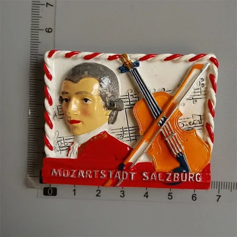 Vintage Handmade Painted Fridge Magnets Andorra Croatia Finland Italy Dresden Prague Norway Santorini France Denmark Ibiza Spain Jerusalem Austria Dublin - Grand Goldman