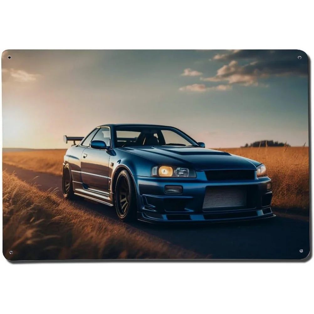 Vintage Metal Tin Signs Classic Cars Old Car Posters Plate Wall Decor for Garage Bars Man Cave Cafe Clubs Retro Posters Plaque - Grand Goldman