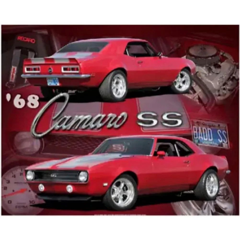 Vintage Metal Tin Signs Classic Cars Old Car Posters Plate Wall Decor for Garage Bars Man Cave Cafe Clubs Retro Posters Plaque - Grand Goldman