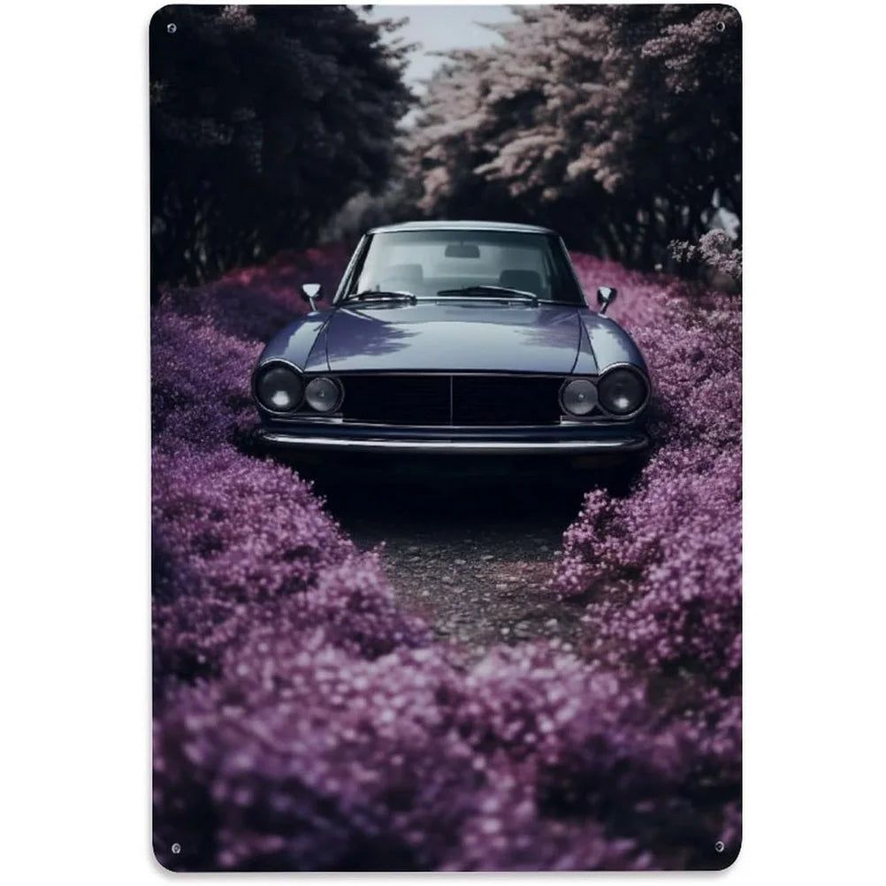 Vintage Metal Tin Signs Classic Cars Old Car Posters Plate Wall Decor for Garage Bars Man Cave Cafe Clubs Retro Posters Plaque - Grand Goldman