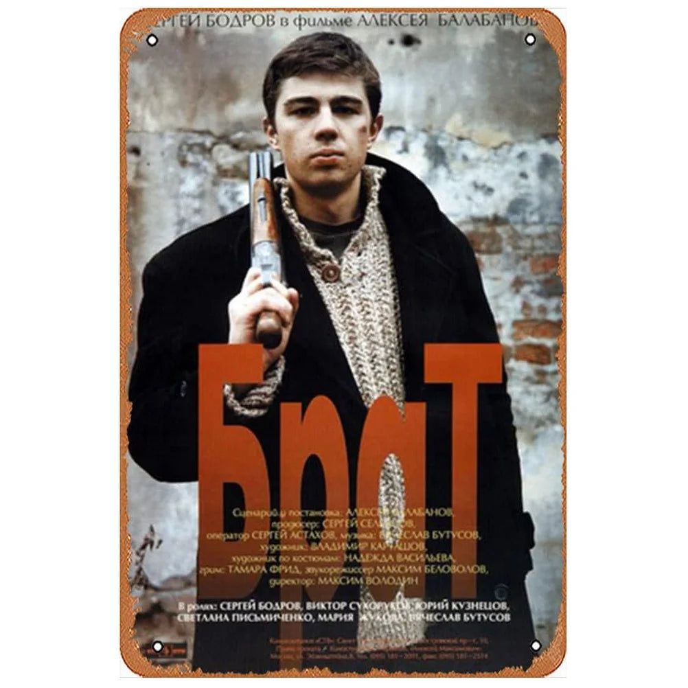 Vintage Metal Tin Signs Classic Movie Rambo American Gangster Posters Wall Art Decor for Home Bars Man Cave Cafe Club Garage Pub - Grand Goldman