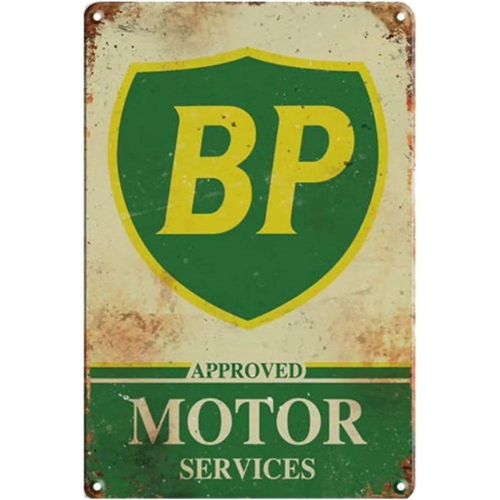 Vintage Mobil 1 Racing Motor Oil Rocket Oilzum Oil Gas Metal Tin Signs Wall Decor for Bars Garage Gas Oil Station Cafe Clubs Pub - Grand Goldman