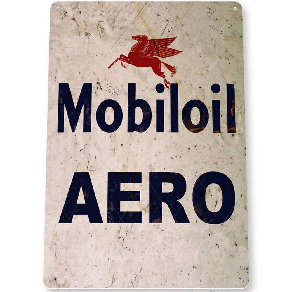 Vintage Mobil 1 Racing Motor Oil Rocket Oilzum Oil Gas Metal Tin Signs Wall Decor for Bars Garage Gas Oil Station Cafe Clubs Pub - Grand Goldman