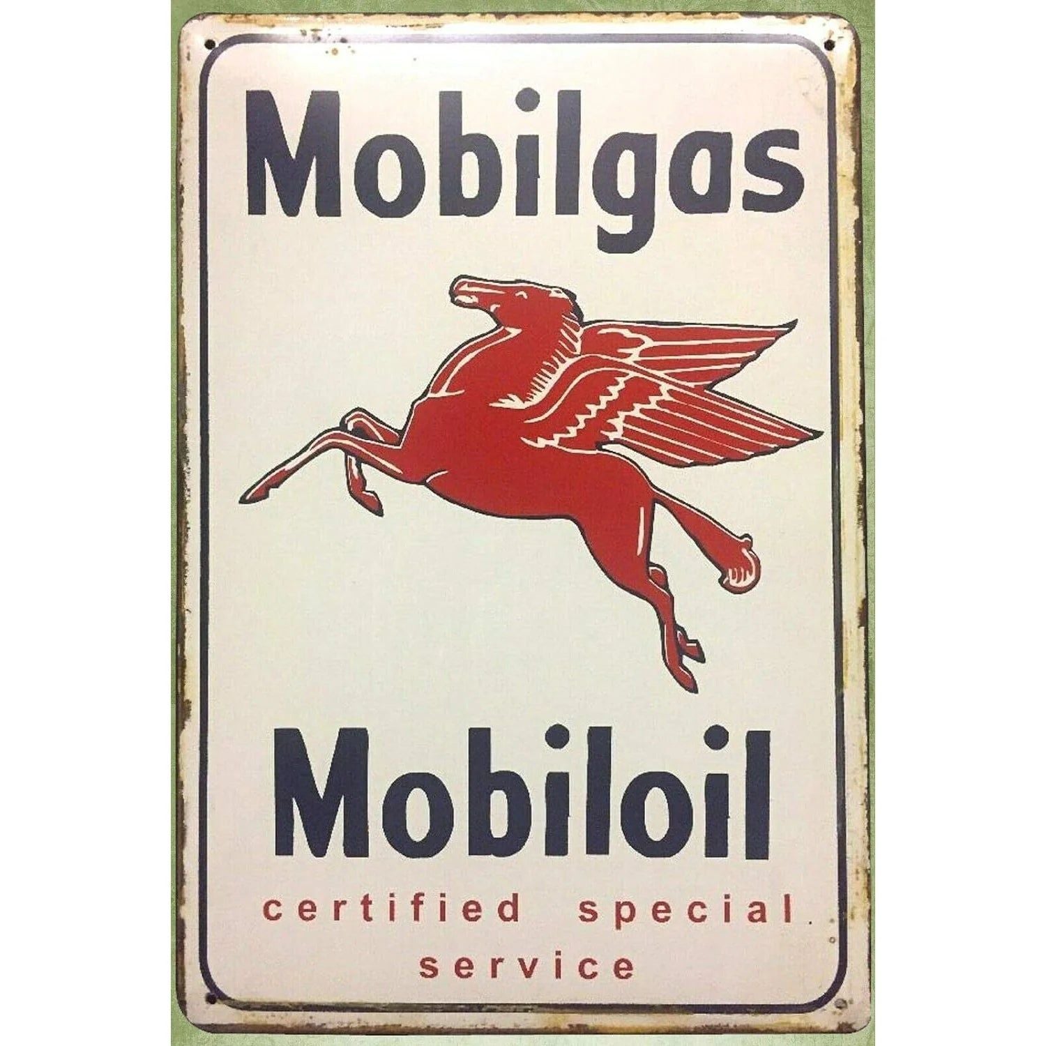 Vintage Mobil 1 Racing Motor Oil Rocket Oilzum Oil Gas Metal Tin Signs Wall Decor for Bars Garage Gas Oil Station Cafe Clubs Pub - Grand Goldman