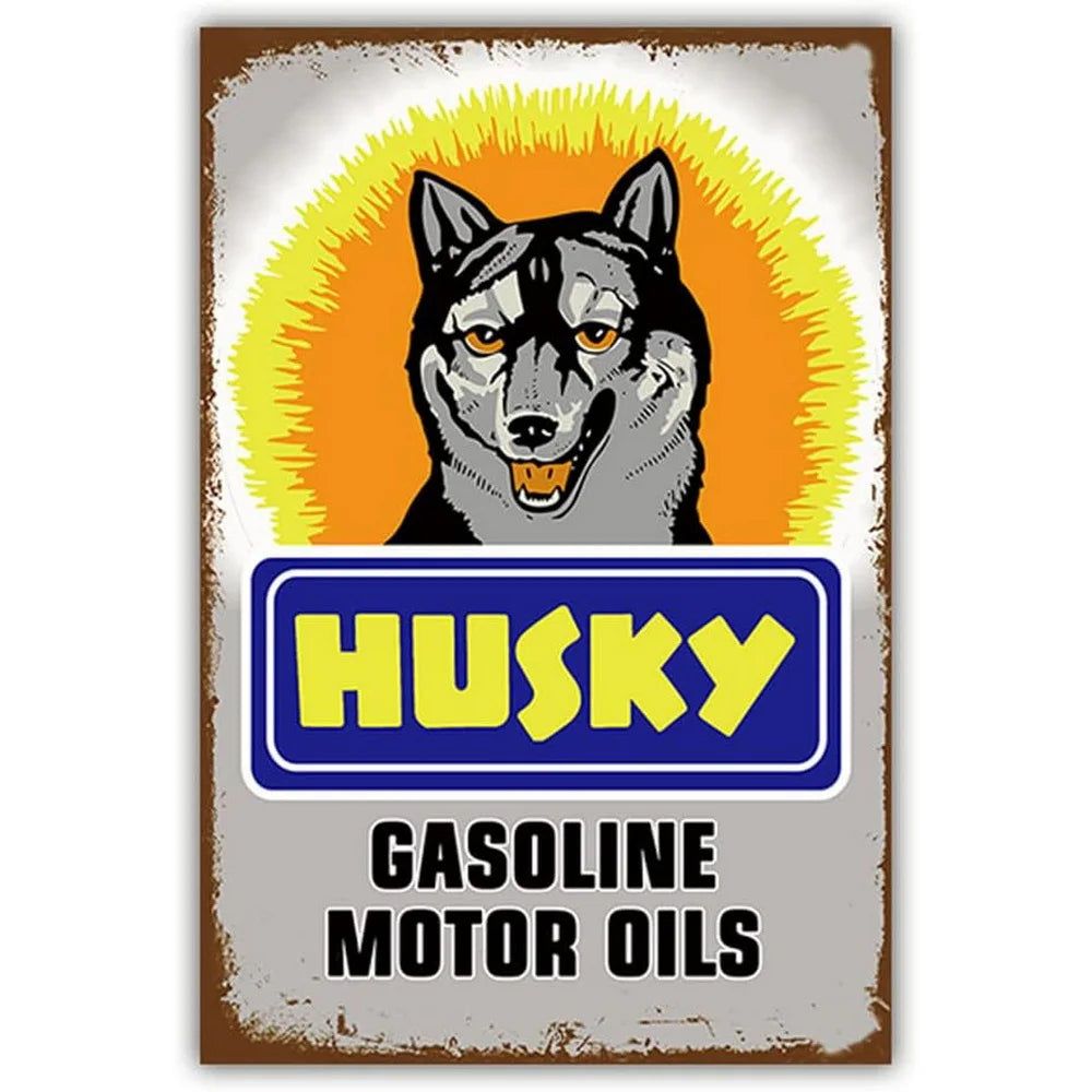 Vintage Mobil 1 Racing Motor Oil Rocket Oilzum Oil Gas Metal Tin Signs Wall Decor for Bars Garage Gas Oil Station Cafe Clubs Pub - Grand Goldman