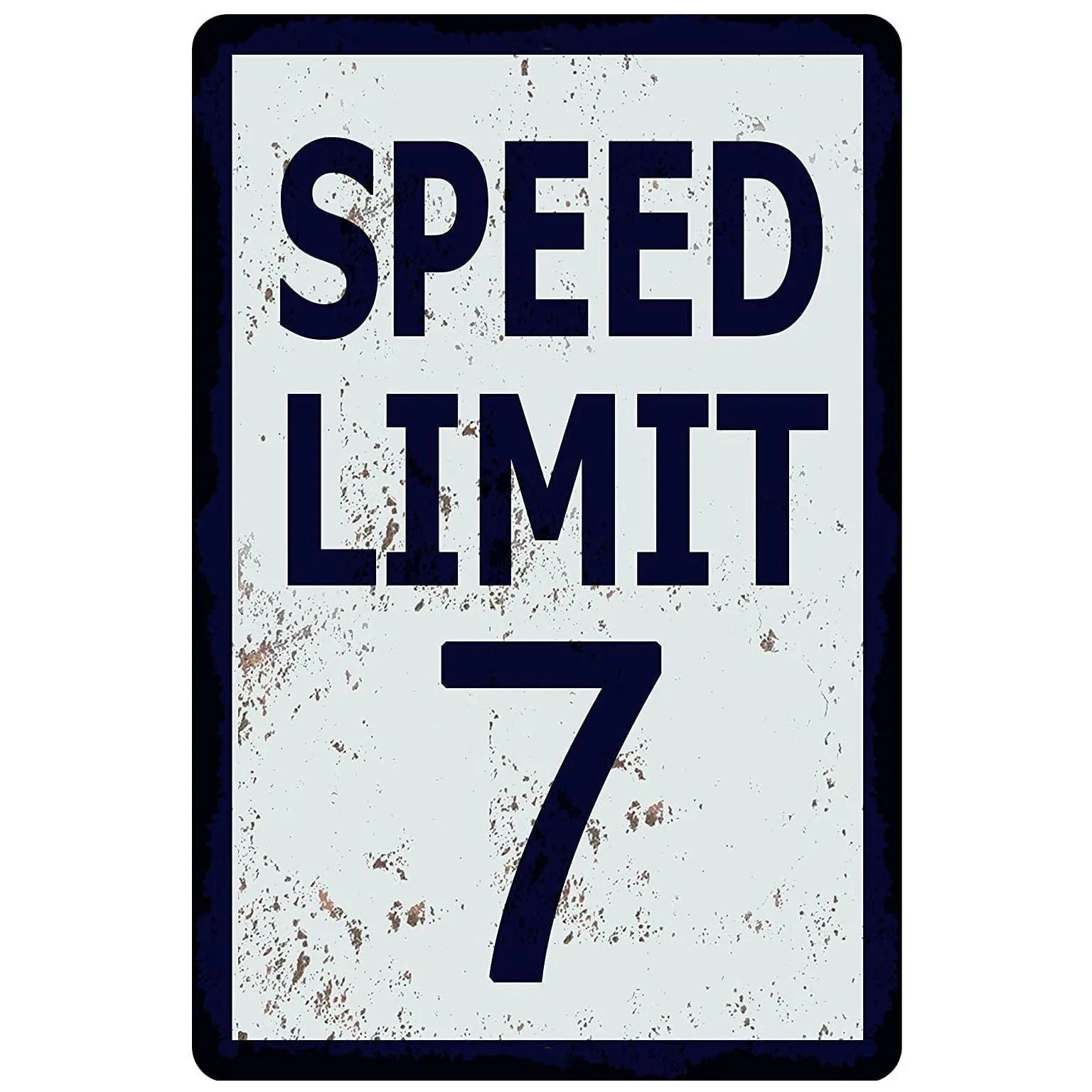 Vintage No Speed Limited Metal Tin Signs Posters Plate Wall Decor for Home Bars Garage Cafe Clubs Pubs Retro Posters Plaque - Grand Goldman