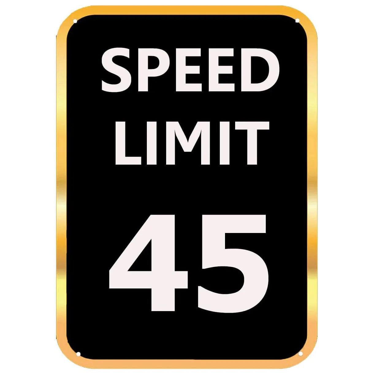 Vintage No Speed Limited Metal Tin Signs Posters Plate Wall Decor for Home Bars Garage Cafe Clubs Pubs Retro Posters Plaque - Grand Goldman