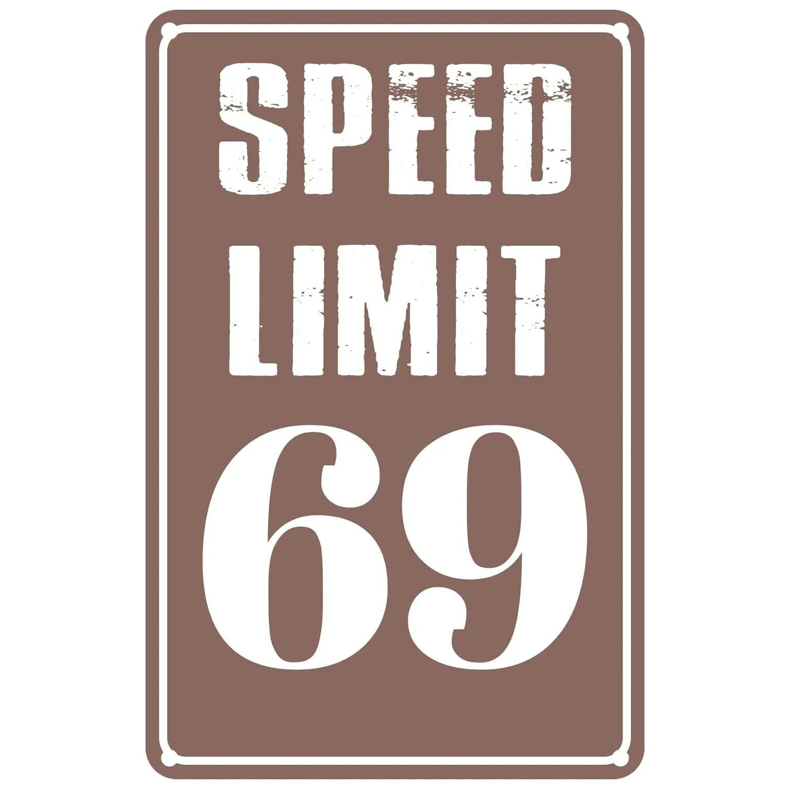 Vintage No Speed Limited Metal Tin Signs Posters Plate Wall Decor for Home Bars Garage Cafe Clubs Pubs Retro Posters Plaque - Grand Goldman