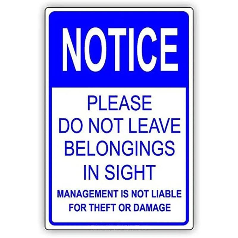 Vintage Notice Metal Tin Signs Posters Plate Wall Decor for Home Garden Bars Garage Cafe Clubs Retro Posters Plaque - Grand Goldman