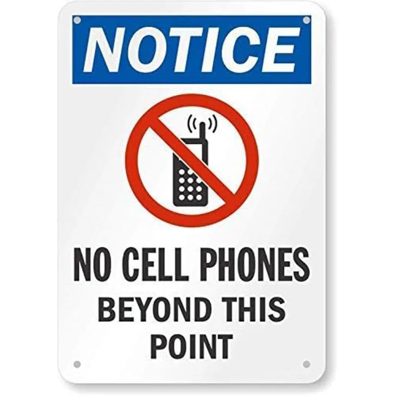 Vintage Notice Metal Tin Signs Posters Plate Wall Decor for Home Garden Bars Garage Cafe Clubs Retro Posters Plaque - Grand Goldman