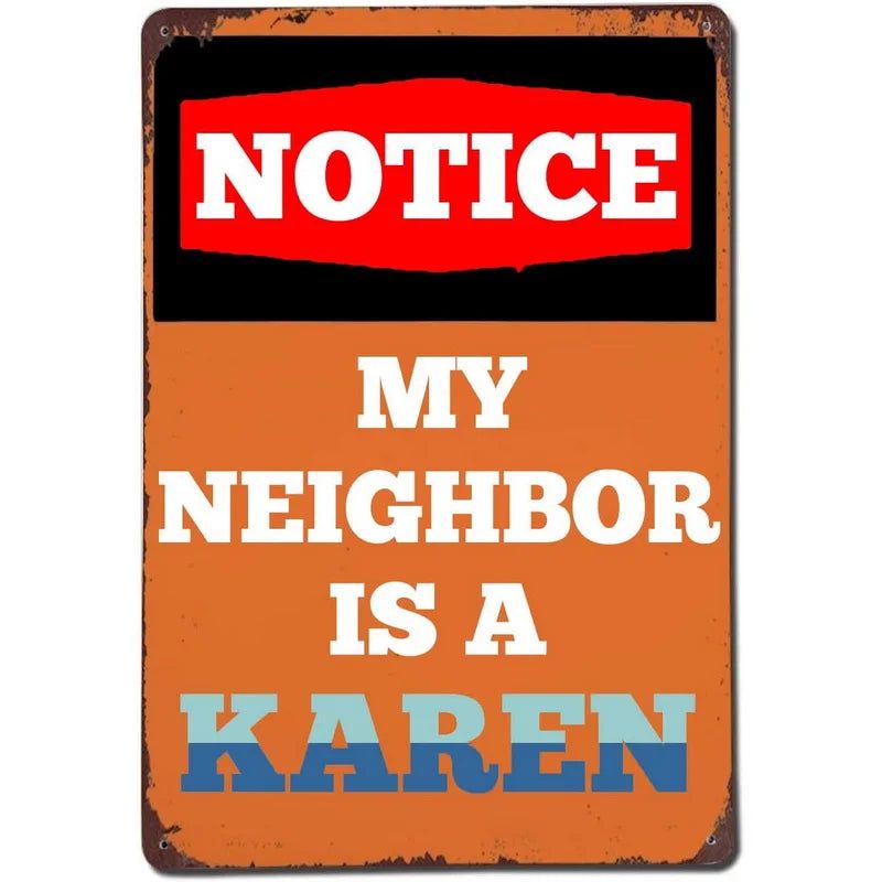 Vintage Notice Metal Tin Signs Posters Plate Wall Decor for Home Garden Bars Garage Cafe Clubs Retro Posters Plaque - Grand Goldman