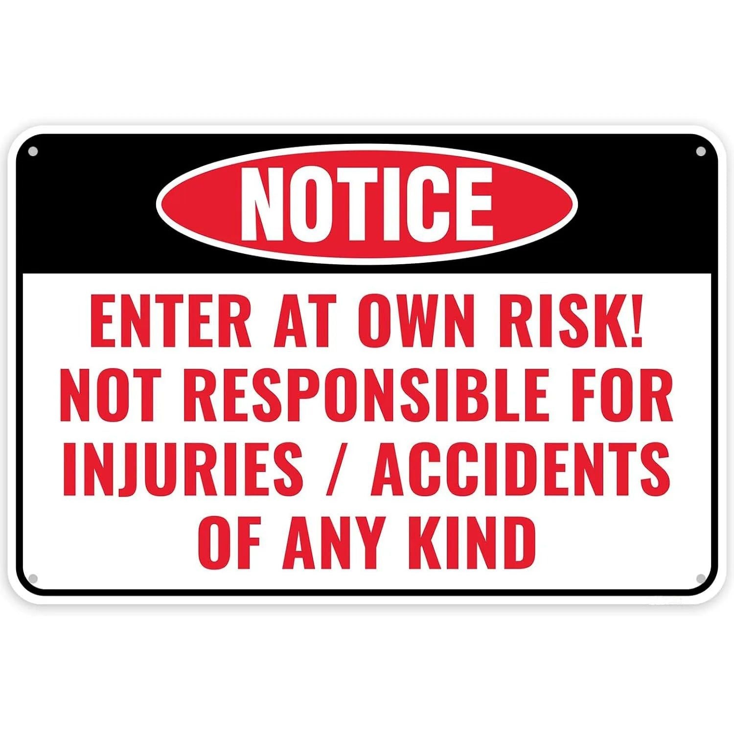 Vintage Notice Metal Tin Signs Posters Plate Wall Decor for Home Garden Bars Garage Cafe Clubs Retro Posters Plaque - Grand Goldman