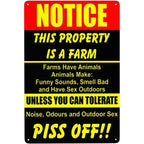Vintage Notice Metal Tin Signs Posters Plate Wall Decor for Home Garden Bars Garage Cafe Clubs Retro Posters Plaque - Grand Goldman